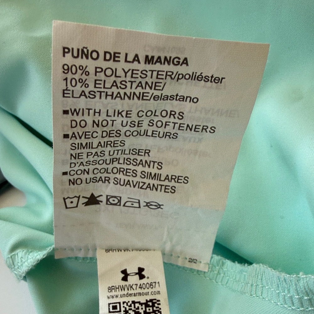 Under Armour Loose 3XL Women's Plus Vented Outdoor Shirt Heatgear Mint Green - Picture 12 of 14